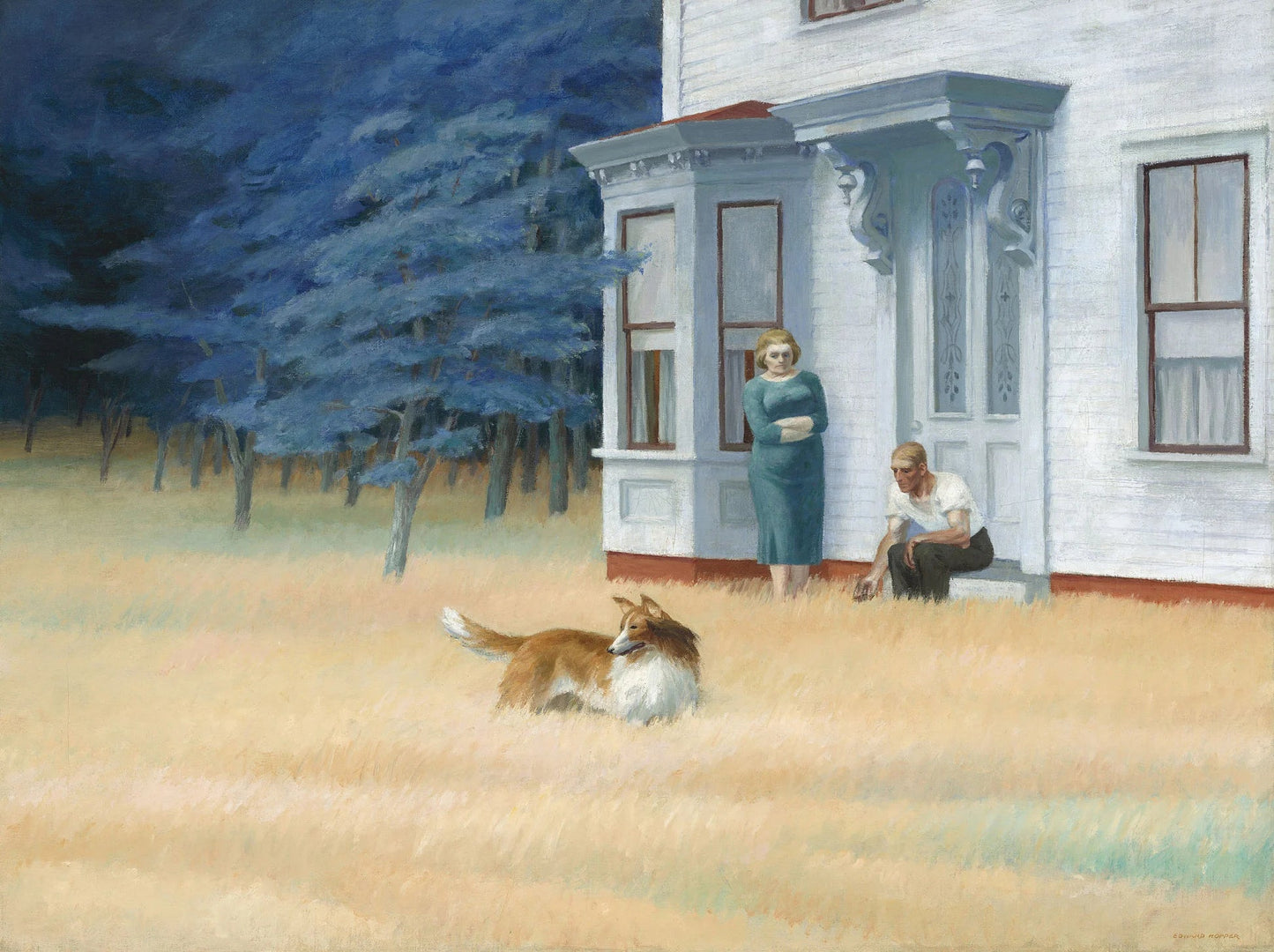 Stampa su tela da intelaiare — Homage to Hopper