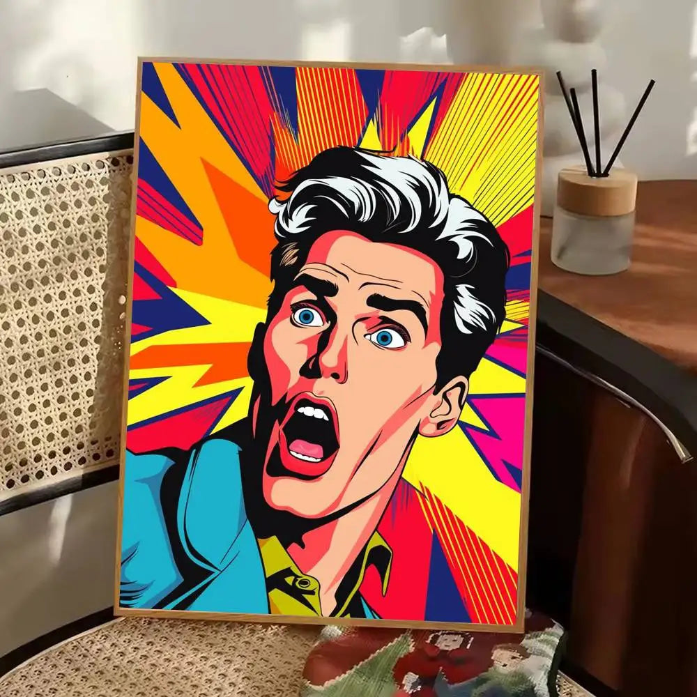Stampa su tela da intelaiare — Homage to Lichtenstein