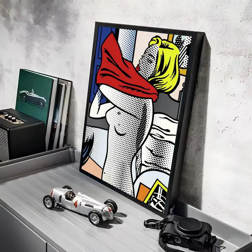 Stampa su tela da intelaiare — Homage to Lichtenstein