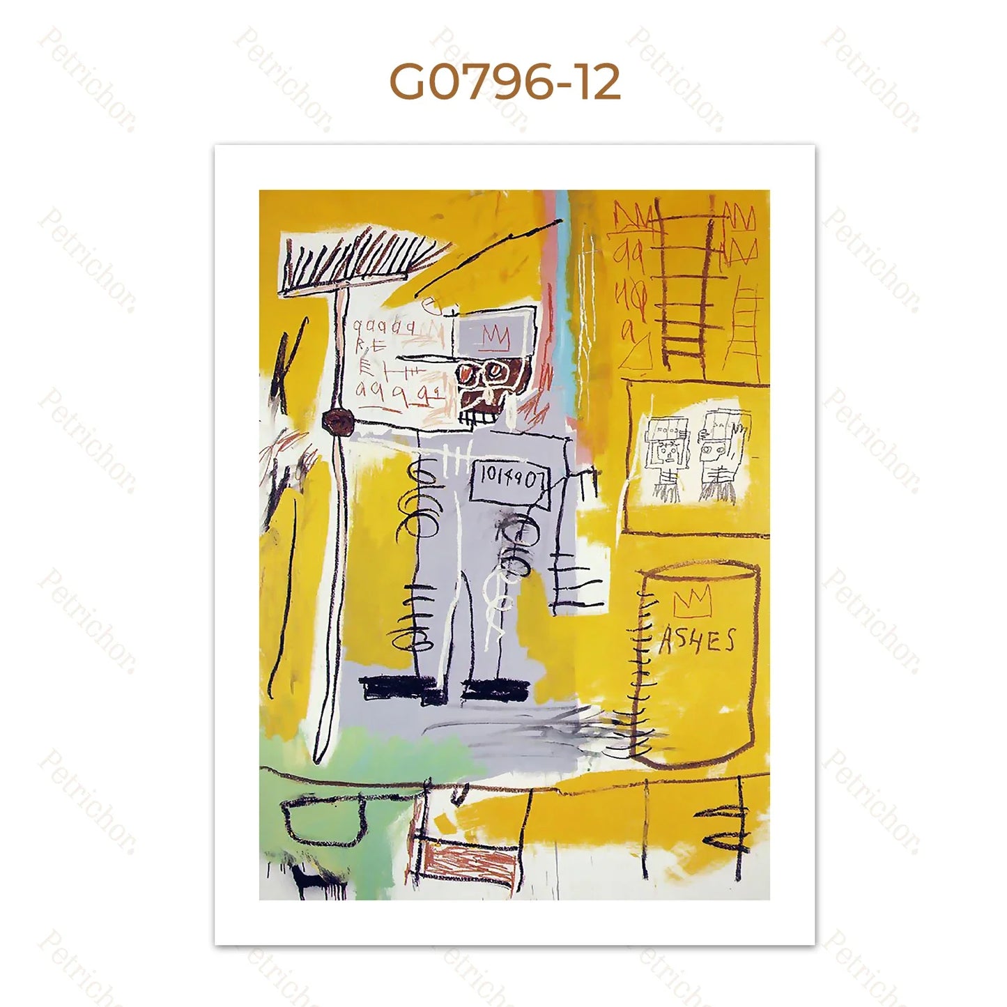 Stampa su tela da intelaiare — Homage to Basquiat