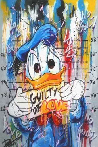 Stampa su tela da intelaiare — Graffiti Dorato
