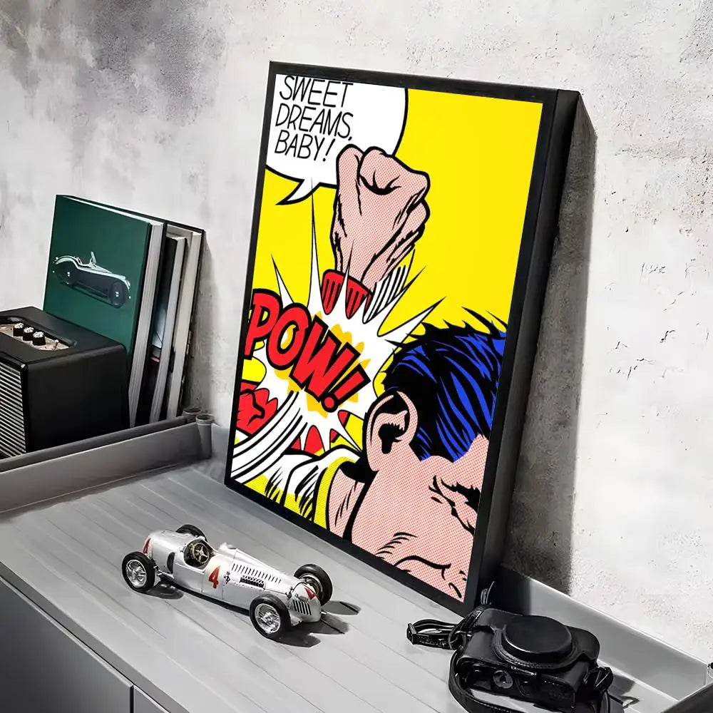 Stampa su tela da intelaiare — Homage to Lichtenstein