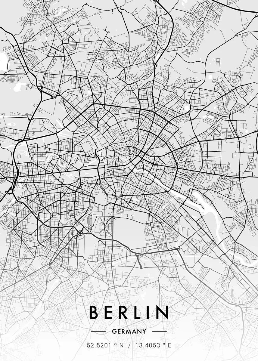 Stampa su tela da intelaiare — Mappe Urbane
