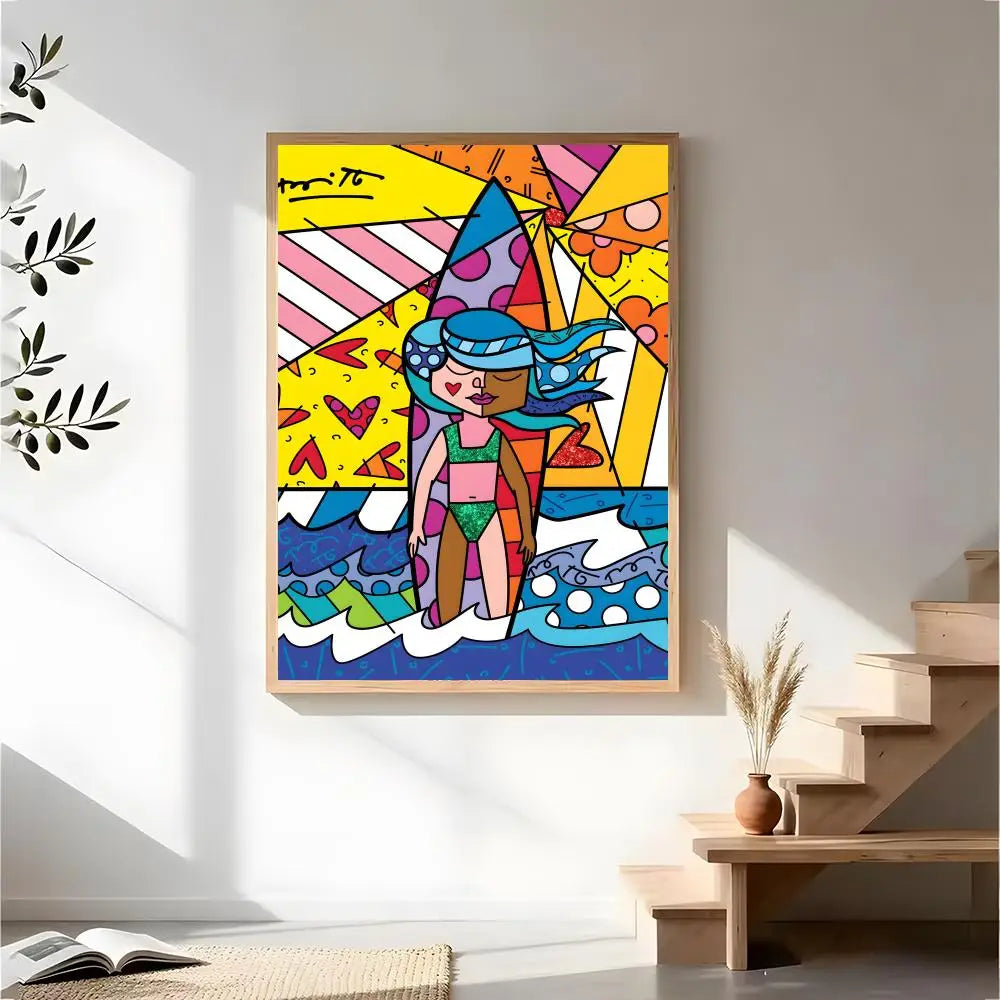 Stampa su tela da intelaiare — Homage to Britto