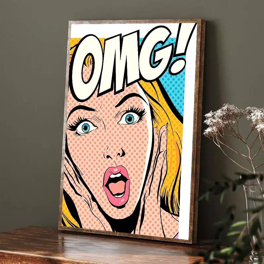Stampa su tela da intelaiare — Homage to Lichtenstein