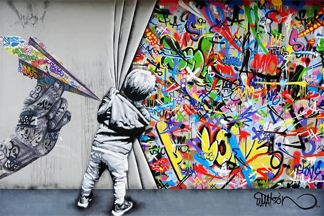 Stampa su tela da intelaiare — Homage to Banksy