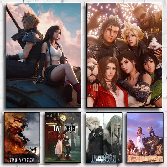 Stampa su tela da intelaiare — Homage to Final Fantasy
