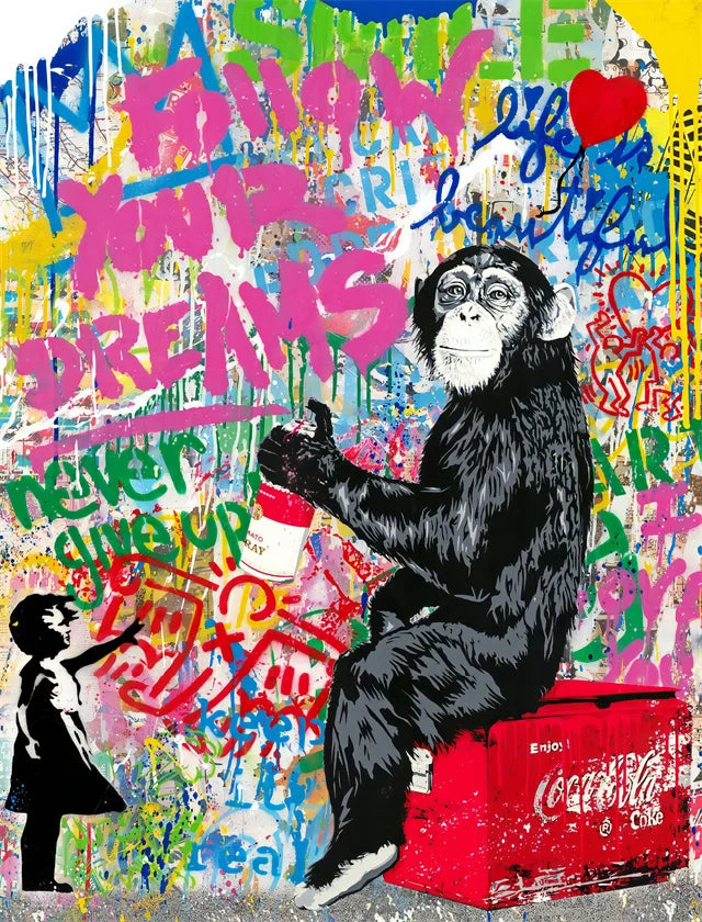 Stampa su tela da intelaiare — Homage to Banksy