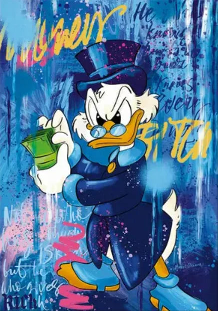 Stampa su tela da intelaiare — Graffiti Dorato
