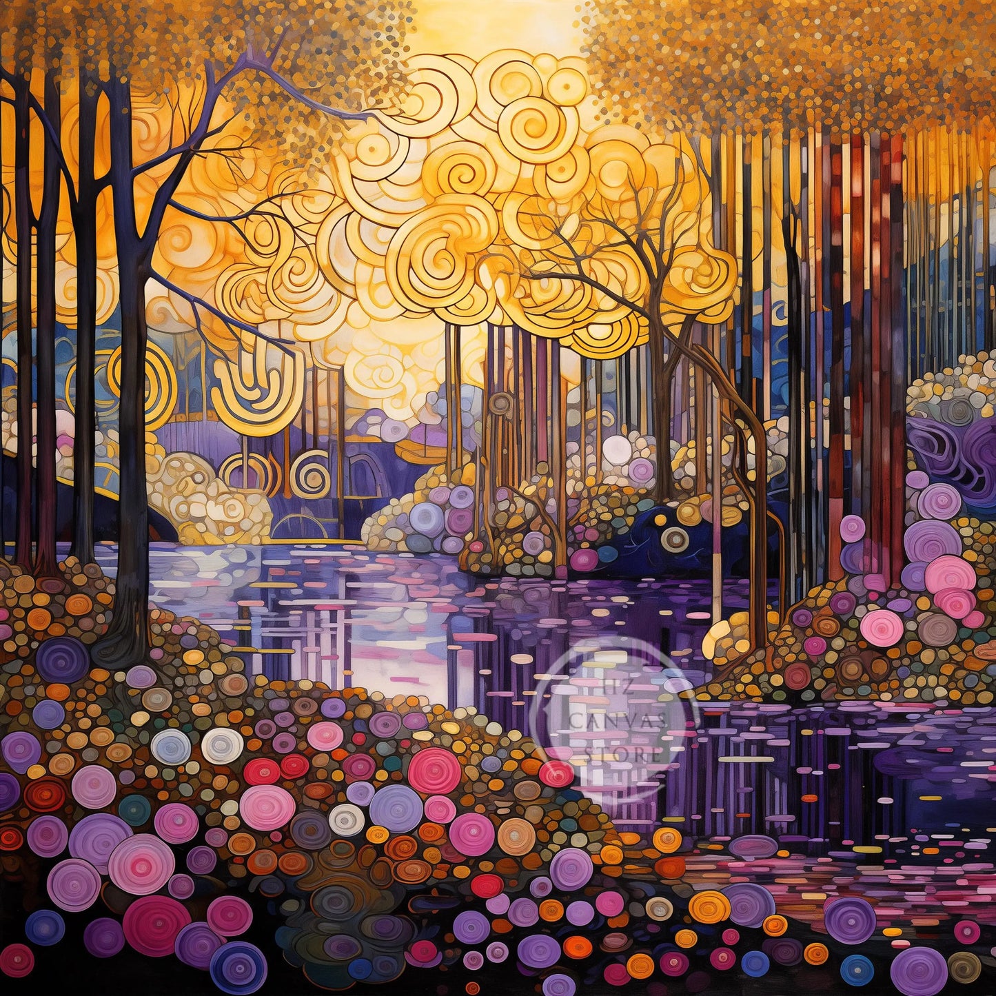 Stampa su tela da intelaiare — Homage to Klimt