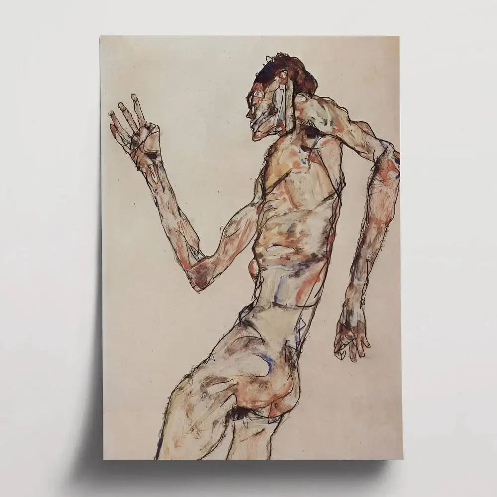 Stampa su tela da intelaiare — Homage to Schiele