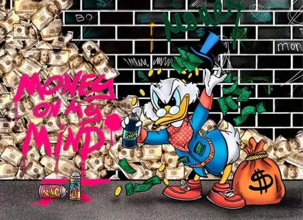 Stampa su tela da intelaiare — Graffiti Dorato