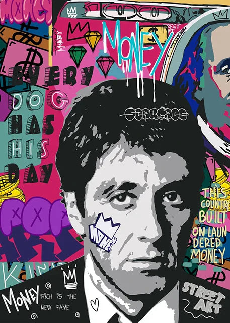 Stampa su tela da intelaiare — Homage to Scarface
