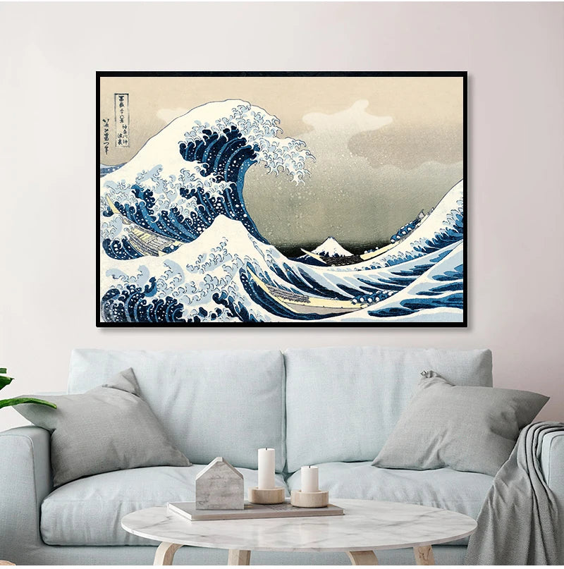 Stampa su tela da intelaiare — Homage to Hokusai