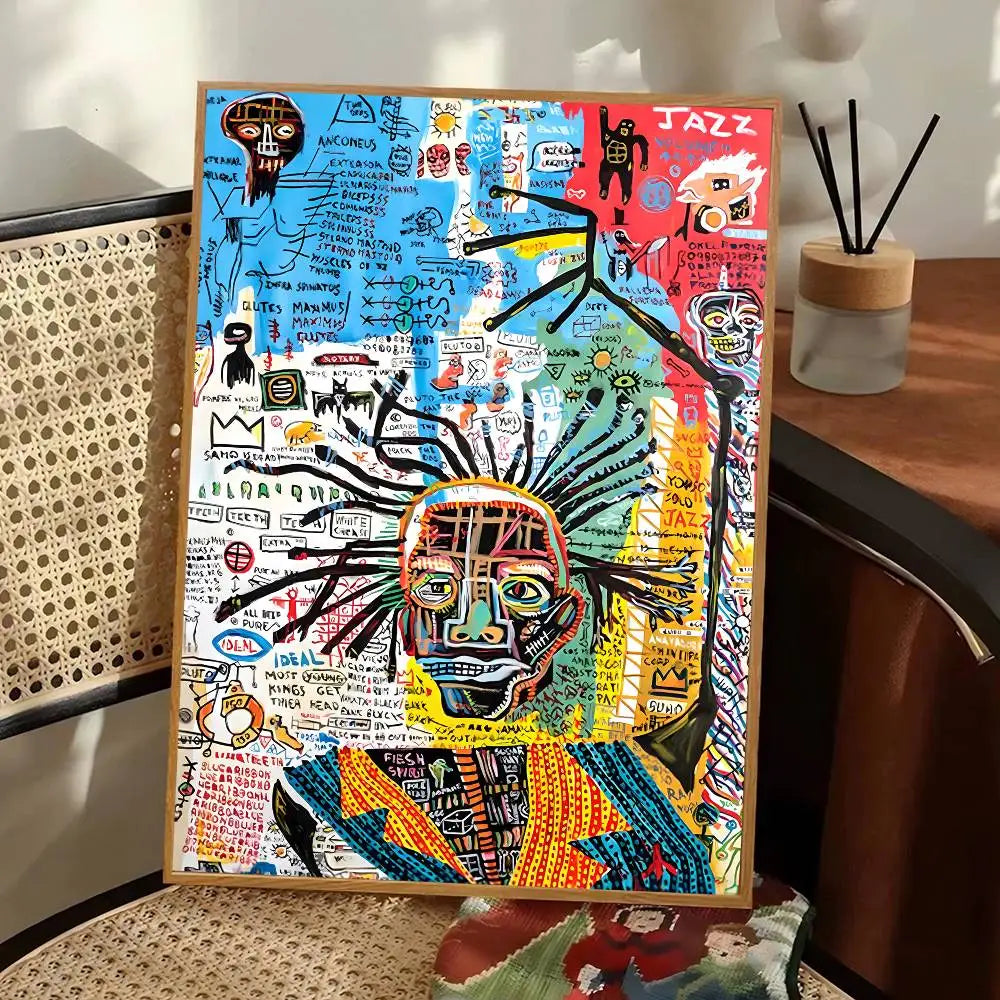 Stampa su tela da intelaiare — Homage to Basquiat