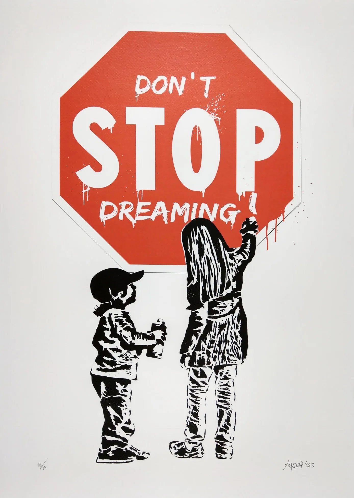 Stampa su tela da intelaiare — Homage to Banksy