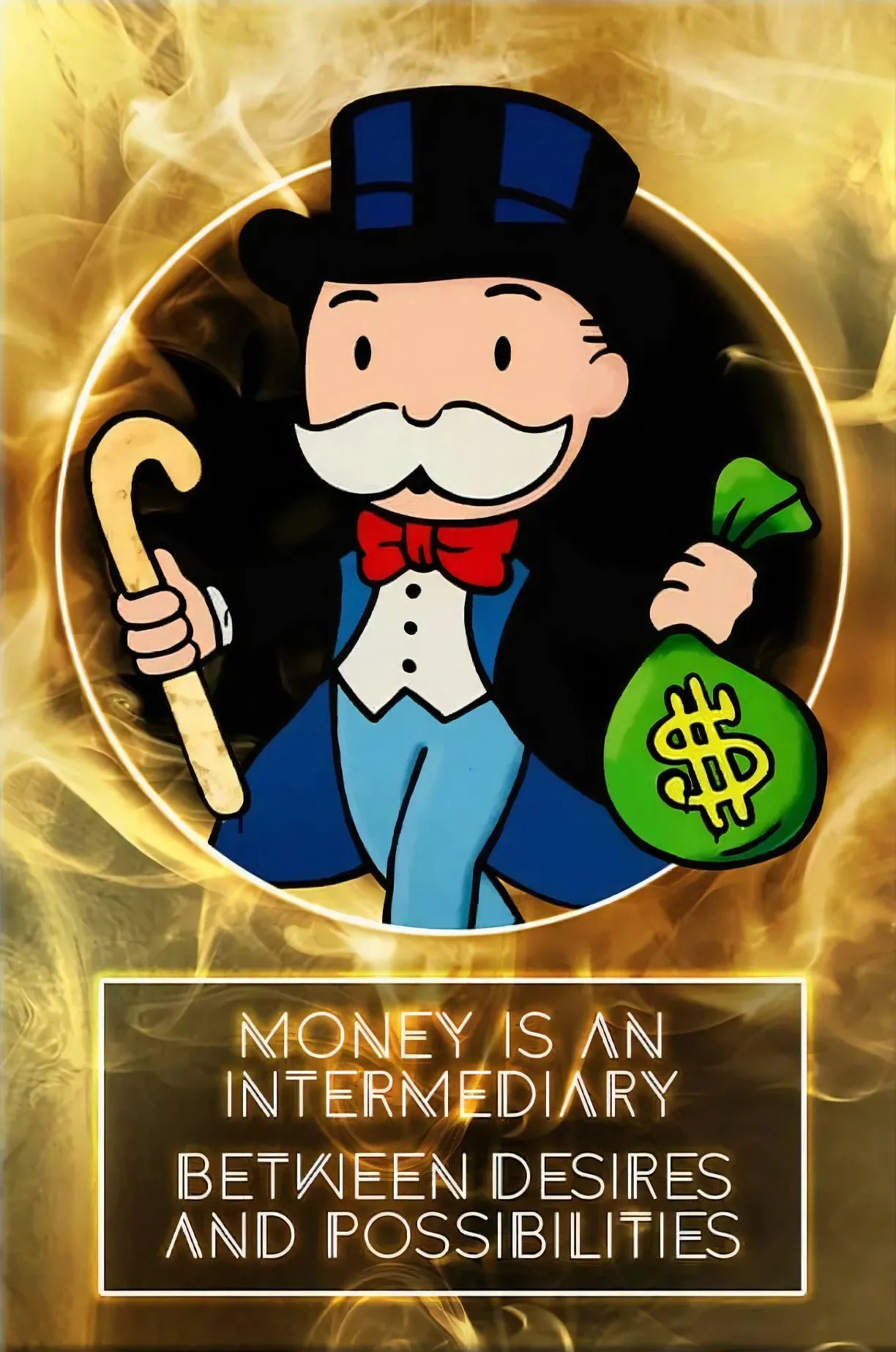 Stampa su tela da intelaiare — Homage to Alec Monopoly