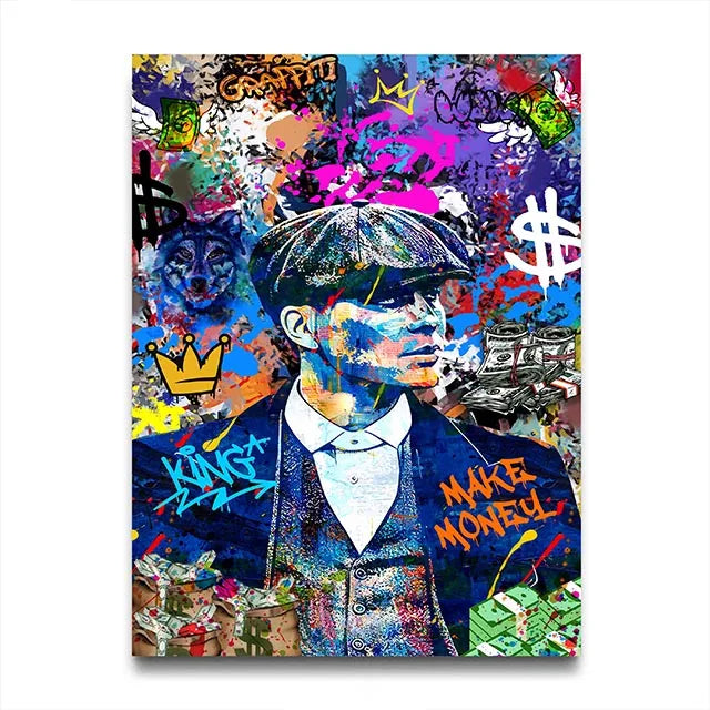Stampa su tela da intelaiare — Gangster Anni 80