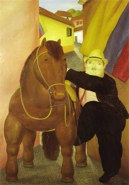 Stampa su tela da intelaiare — Homage to Botero