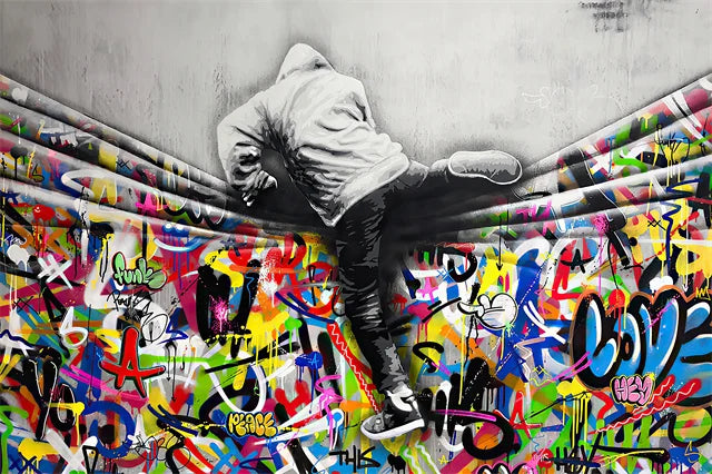 Stampa su tela da intelaiare — Homage to Banksy