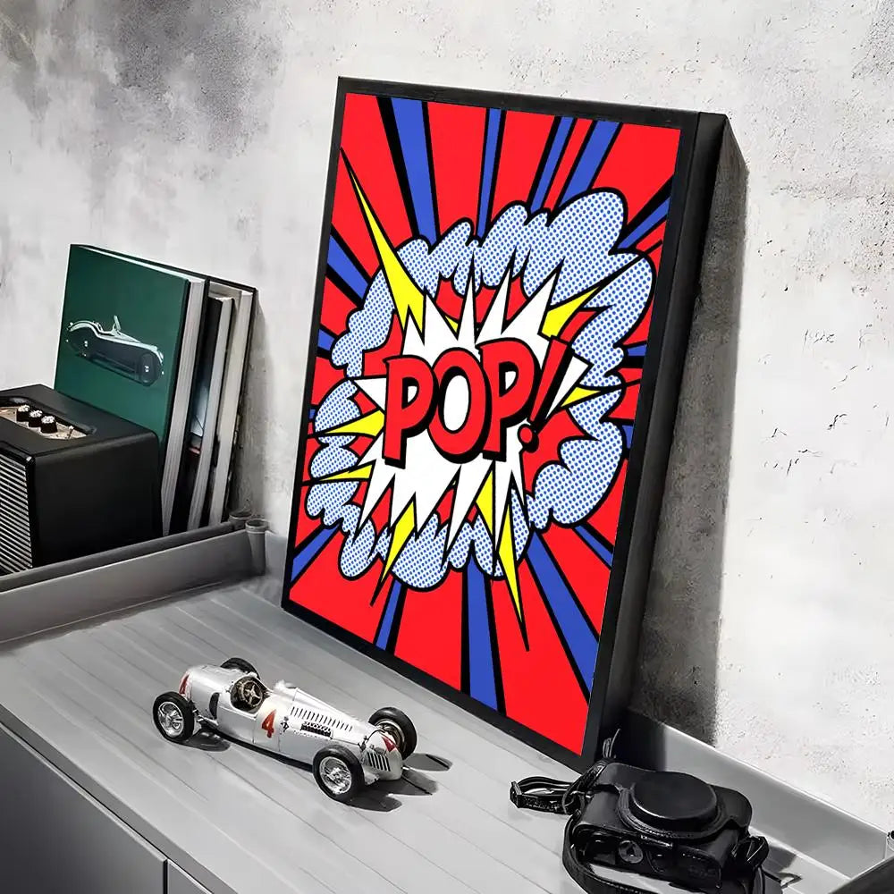 Stampa su tela da intelaiare — Homage to Lichtenstein