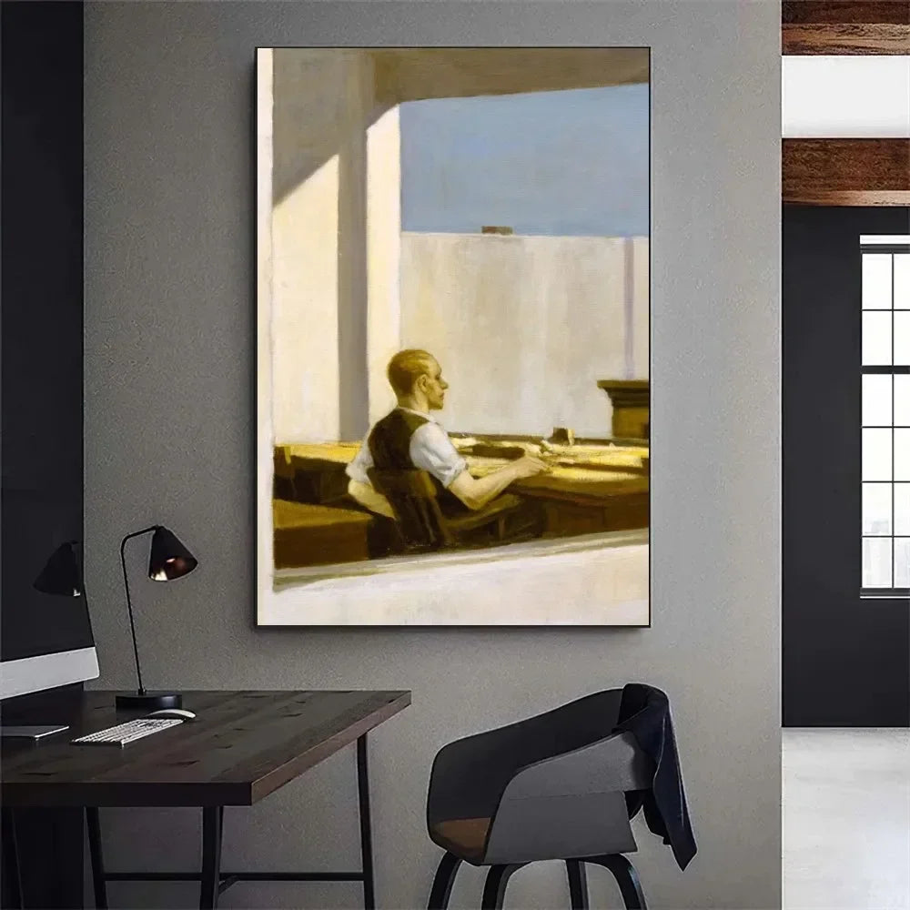 Stampa su tela da intelaiare — Homage to Hopper
