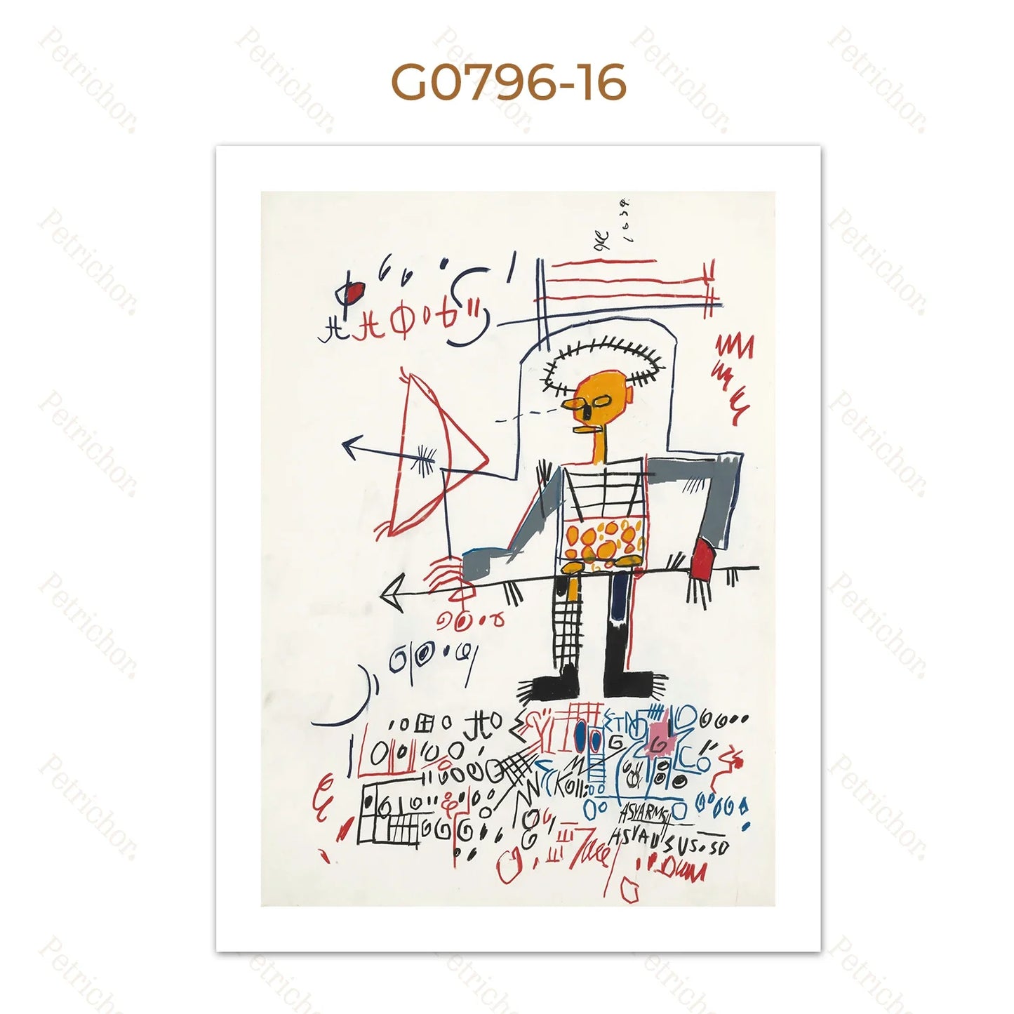 Stampa su tela da intelaiare — Homage to Basquiat