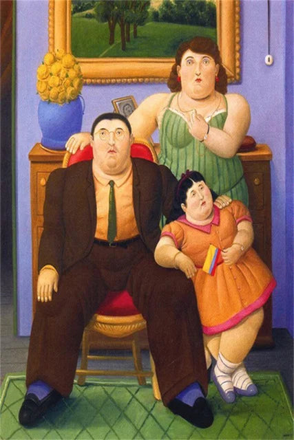 Stampa su tela da intelaiare — Homage to Botero