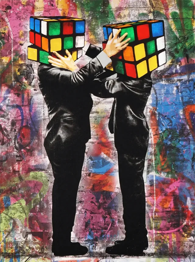 Stampa su tela da intelaiare — Homage to Banksy