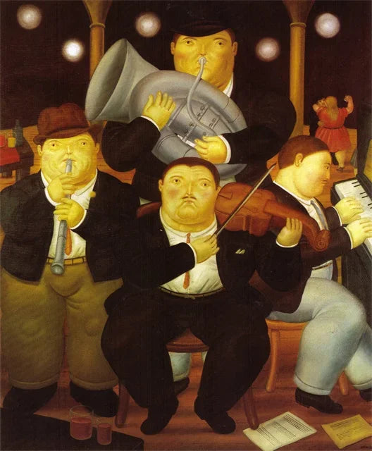 Stampa su tela da intelaiare — Homage to Botero