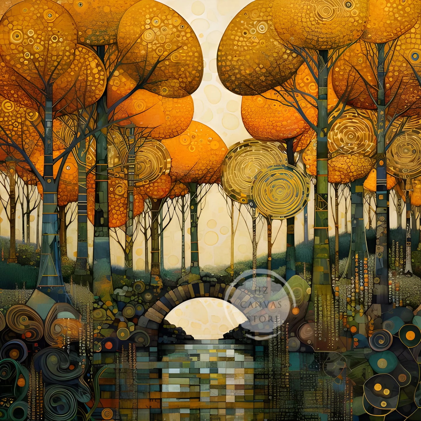 Stampa su tela da intelaiare — Homage to Klimt