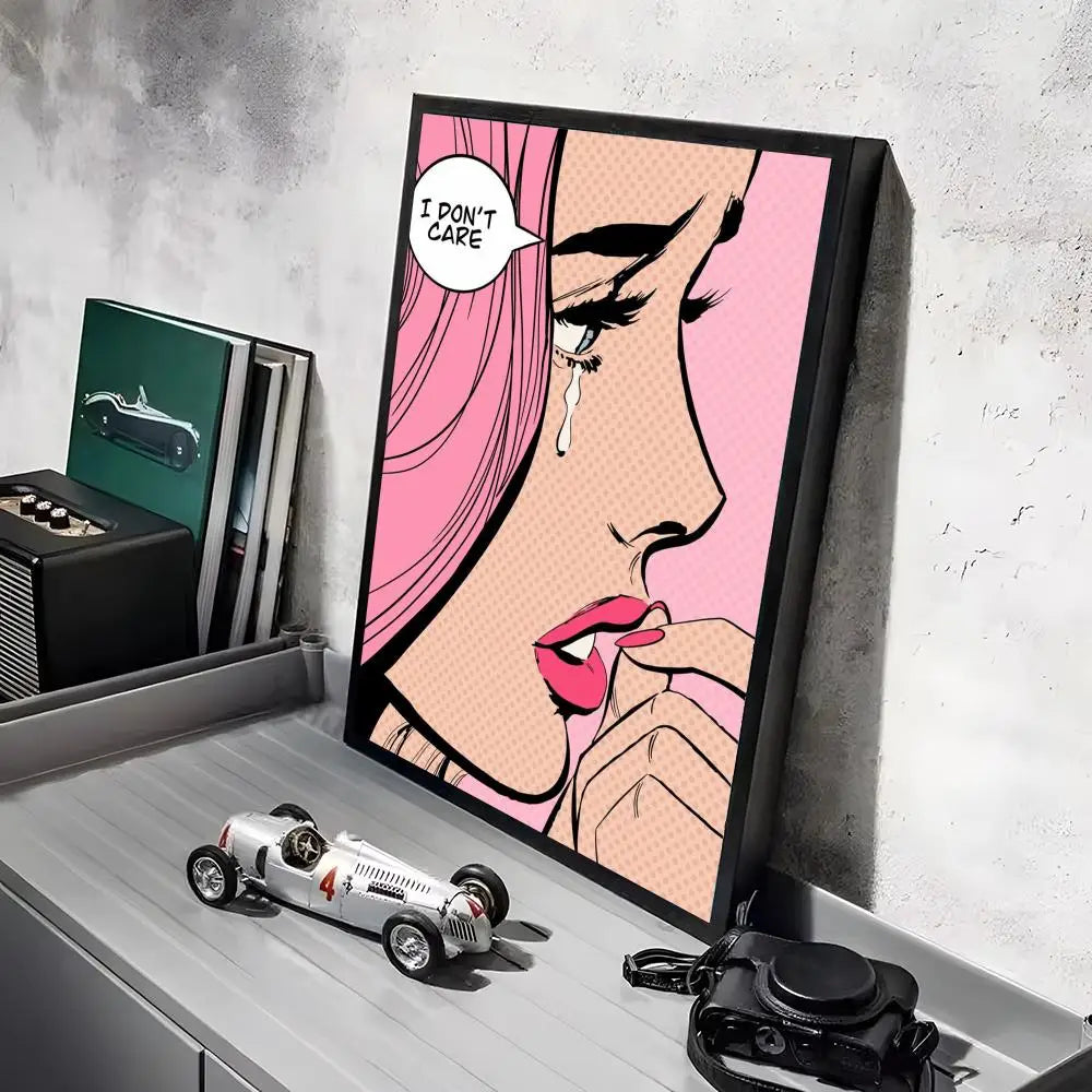 Stampa su tela da intelaiare — Homage to Lichtenstein