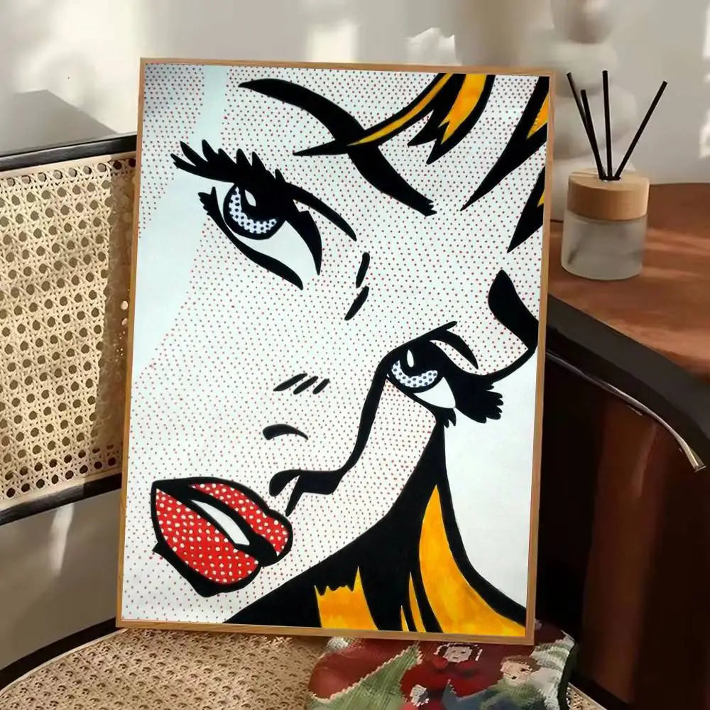 Stampa su tela da intelaiare — Homage to Lichtenstein