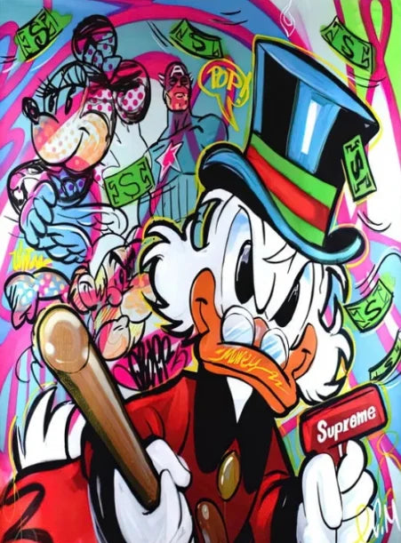 Stampa su tela da intelaiare — Graffiti Dorato
