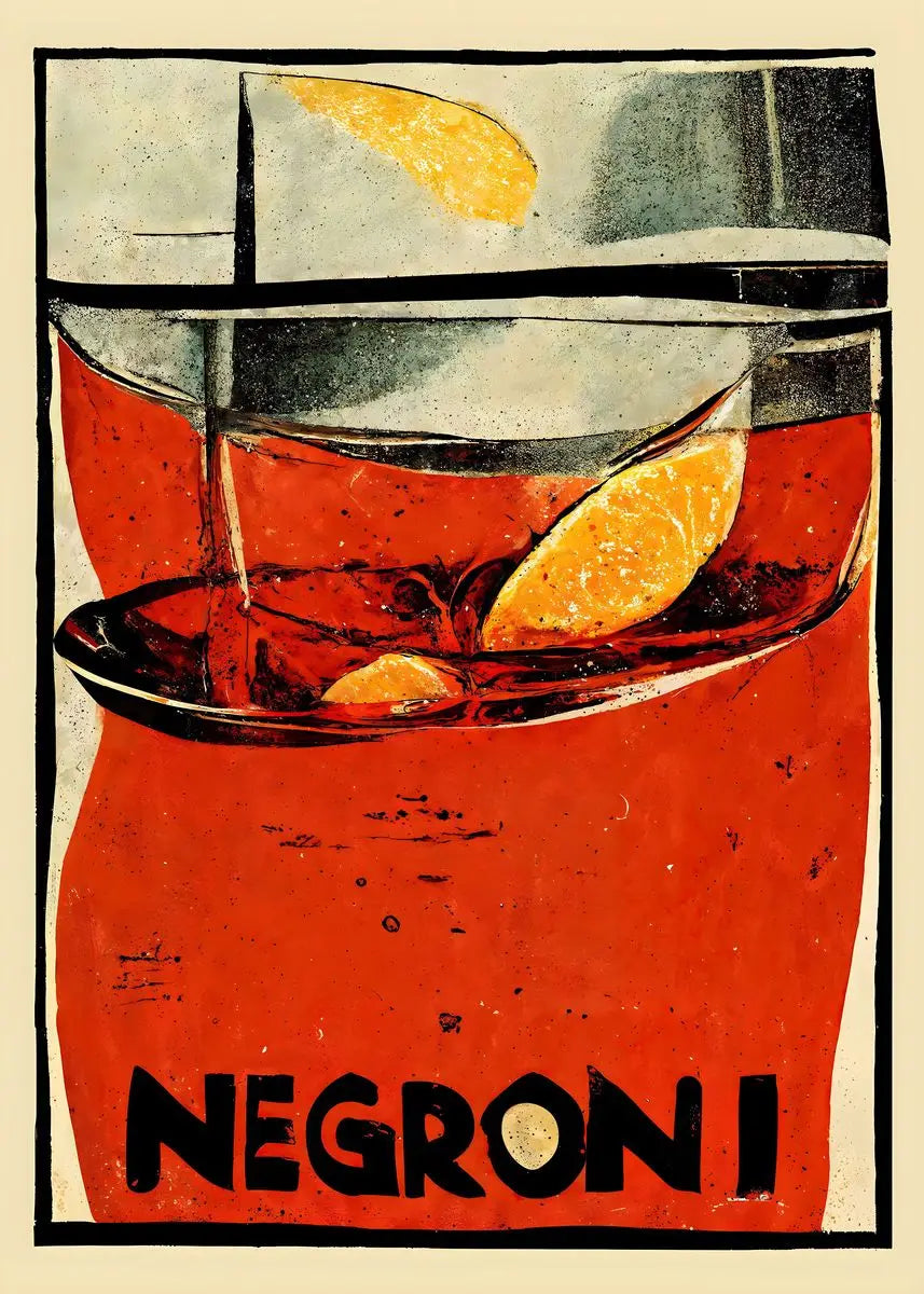 Stampa su tela da intelaiare — Cocktail Negroni