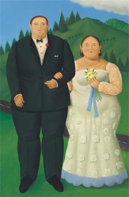 Stampa su tela da intelaiare — Homage to Botero