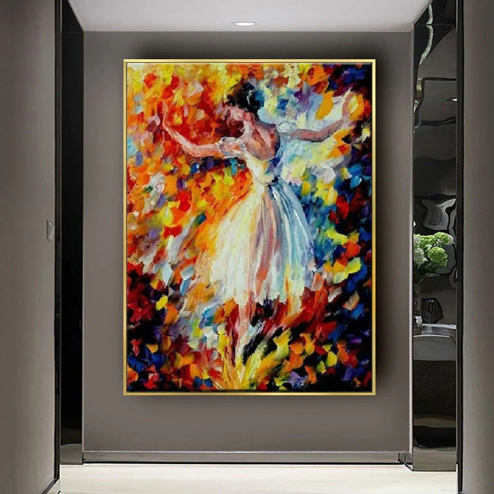 Dipinto a mano da intelaiare — Ballerina