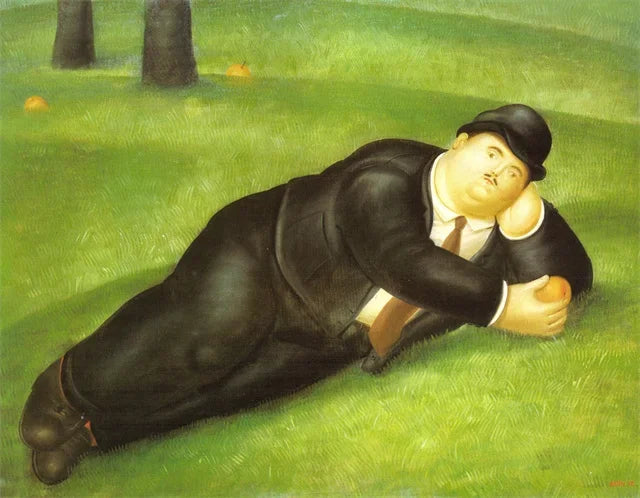 Stampa su tela da intelaiare — Homage to Botero
