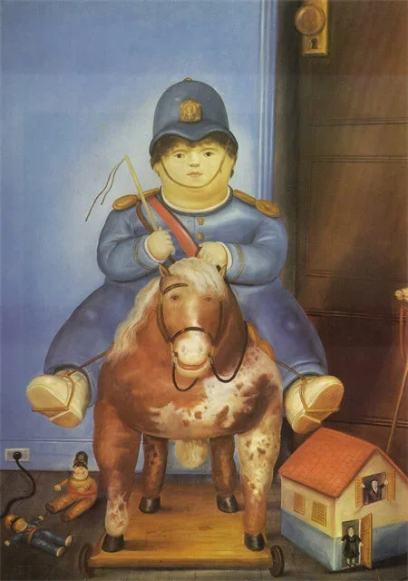 Stampa su tela da intelaiare — Homage to Botero
