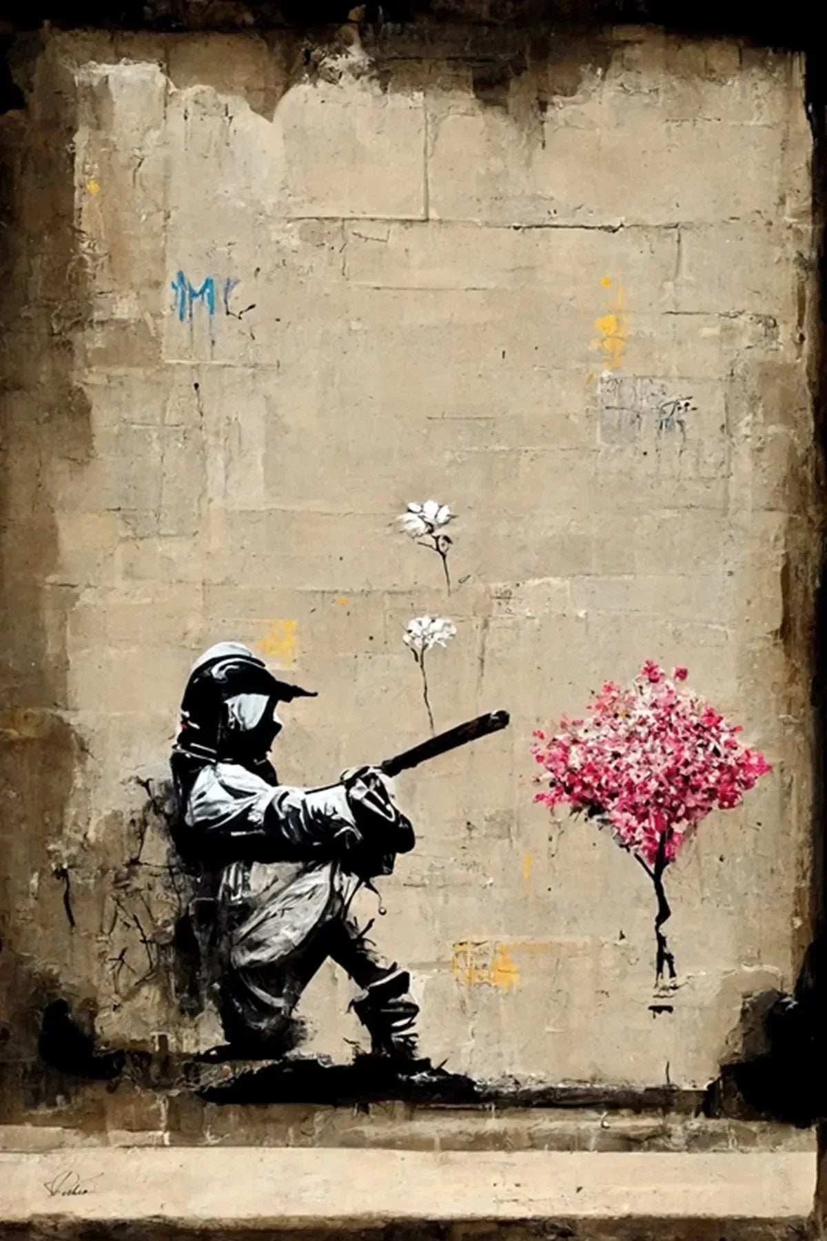 Stampa su tela da intelaiare — Homage to Banksy