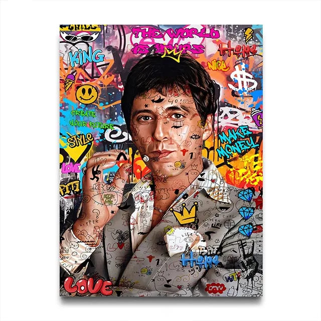 Stampa su tela da intelaiare — Gangster Anni 80