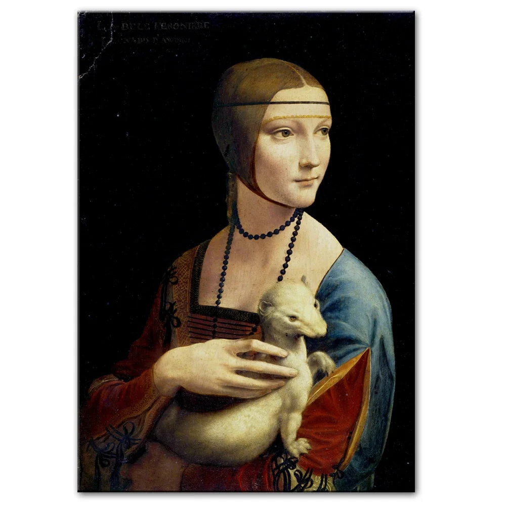Stampa su tela da intelaiare — Dama con l’Ermellino