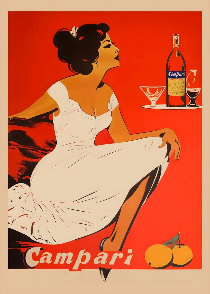 Stampa su tela da intelaiare — Cocktail Negroni