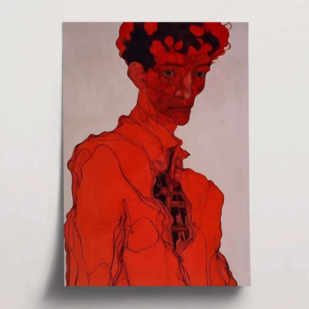 Stampa su tela da intelaiare — Homage to Schiele