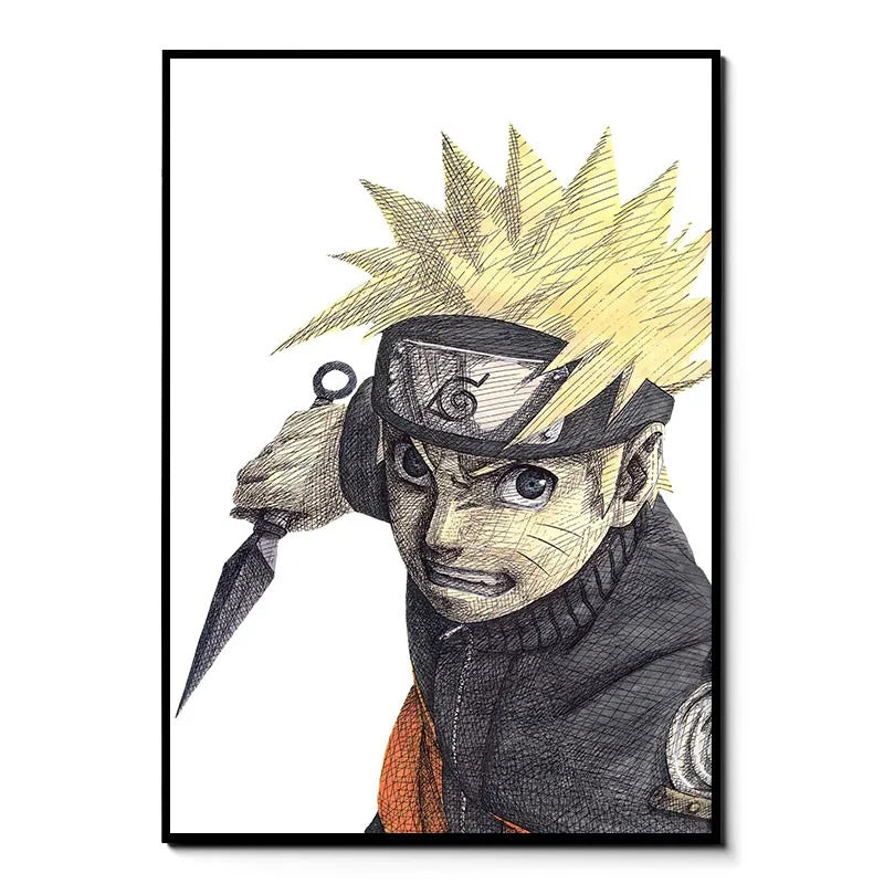 Stampa su tela da intelaiare — Homage to Naruto