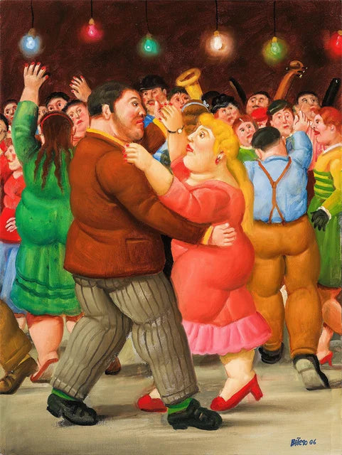 Stampa su tela da intelaiare — Homage to Botero