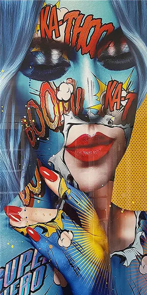 Stampa su tela da intelaiare — Donna Pop Art