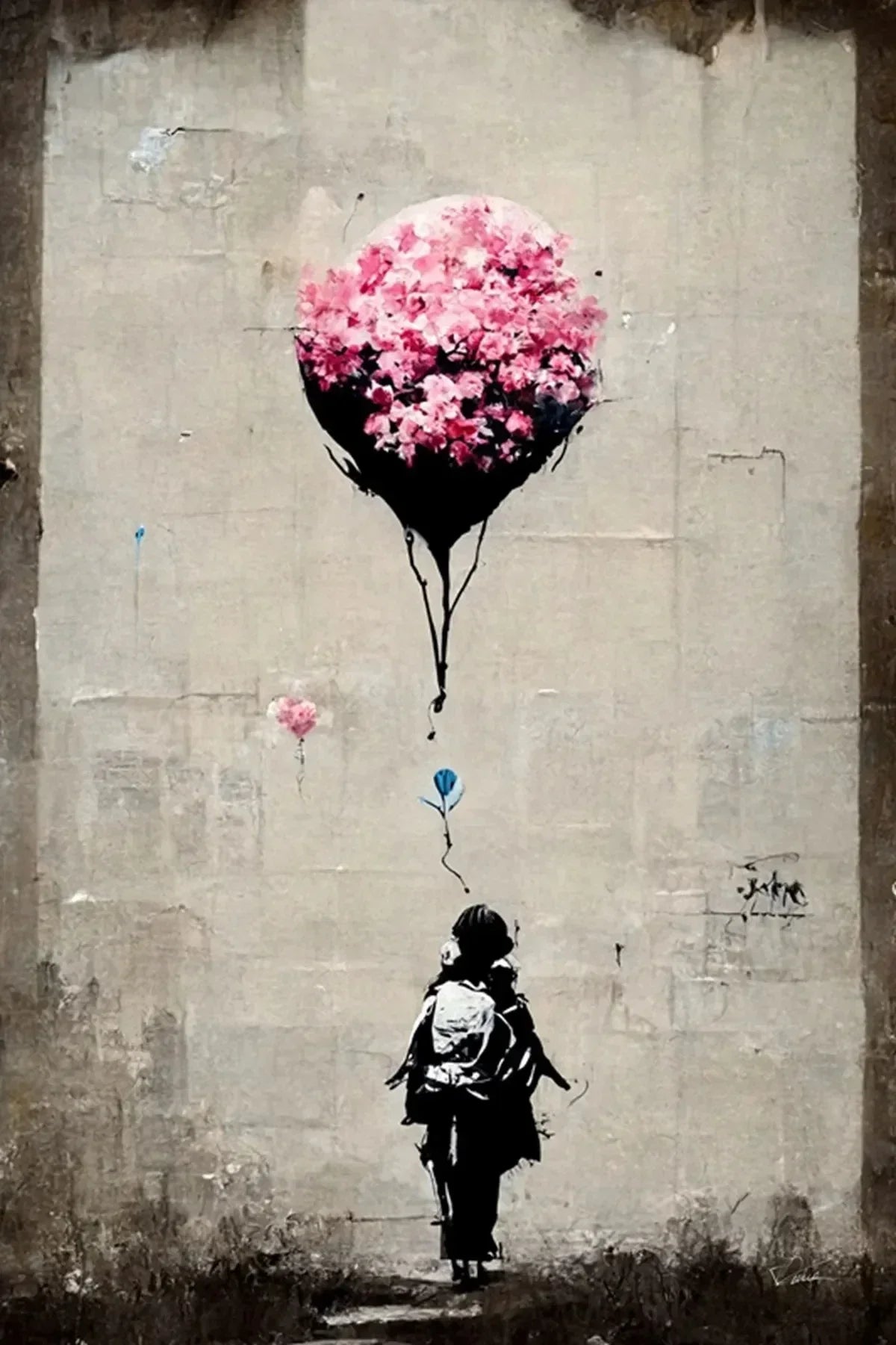 Stampa su tela da intelaiare — Homage to Banksy