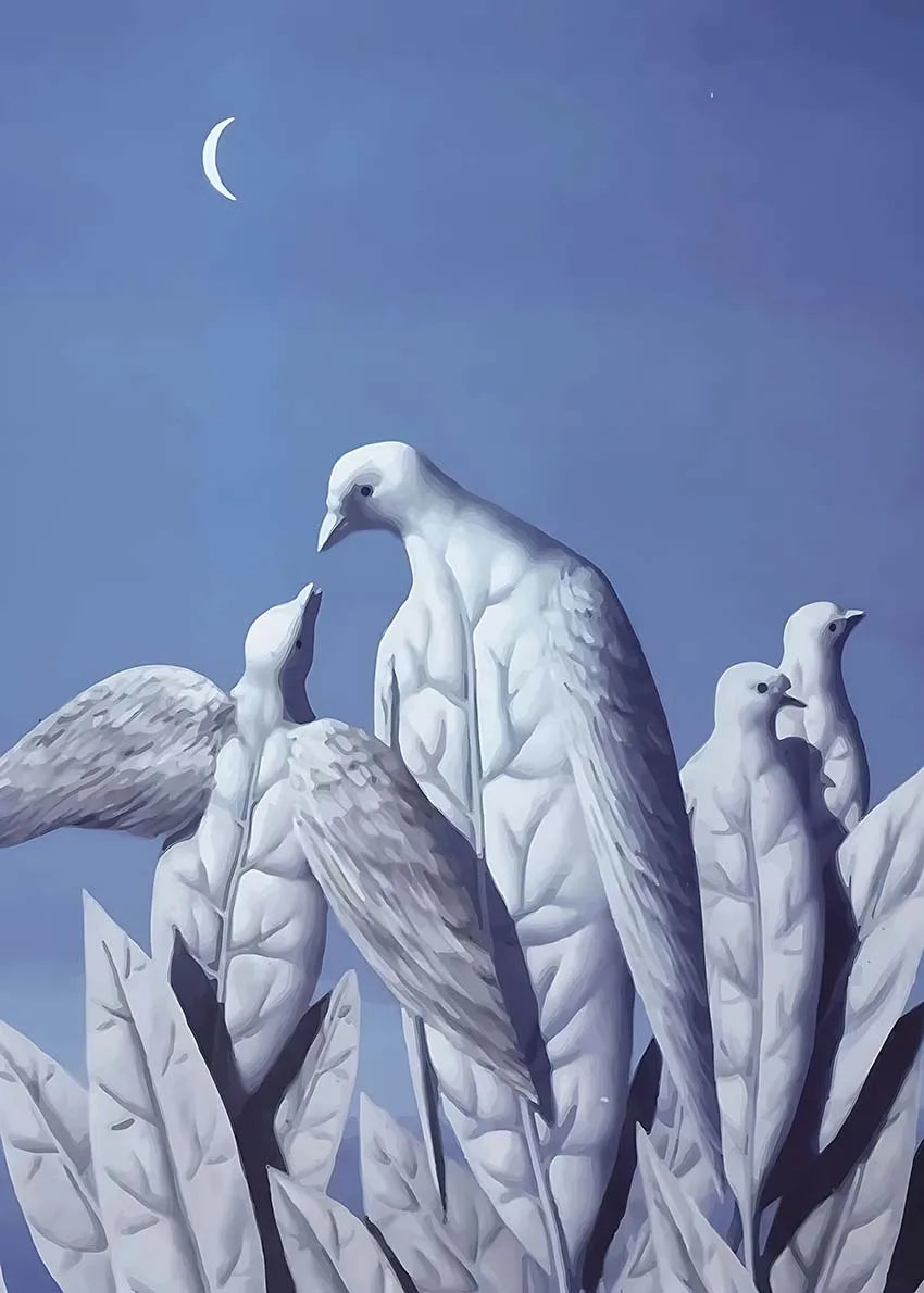 Stampa su tela da intelaiare — Homage to Magritte