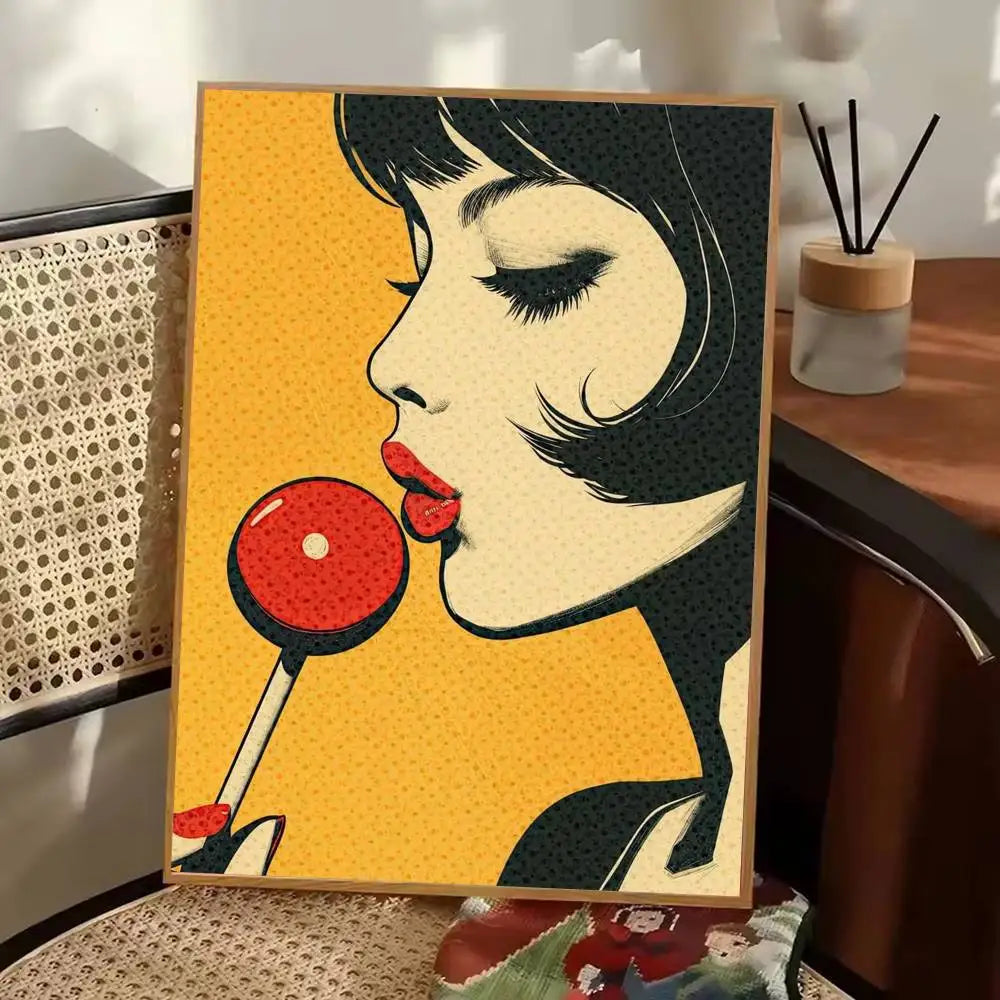 Stampa su tela da intelaiare — Homage to Lichtenstein